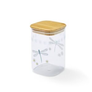 Glass Jar with Bamboo Lid - 1 Litre