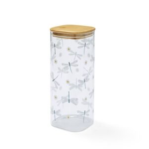 Glass Jar with Bamboo Lid - 2 Litre