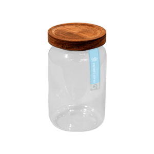 Glass Canister with Acacia Lid