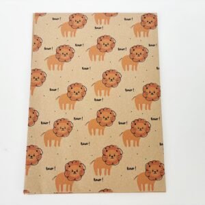 Recycled Wrapping Paper 1m – Lion Recycled Wrapping Paper 1m – Lion