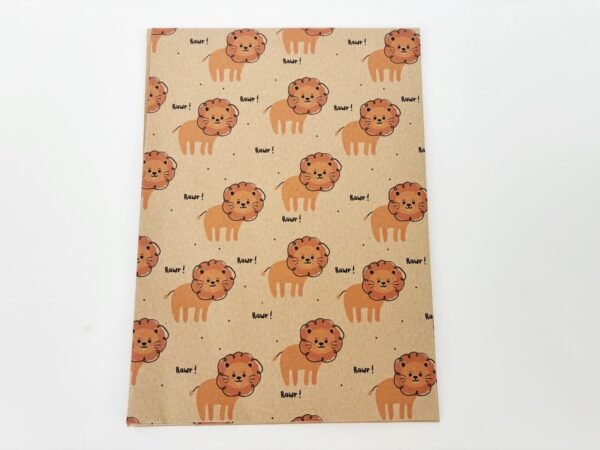 Recycled Wrapping Paper 1m – Lion Recycled Wrapping Paper 1m – Lion