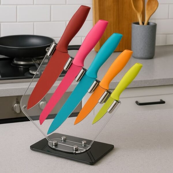5-Piece Multi-Coloured Knife Set 5-Piece Multi-Coloured Knife Set