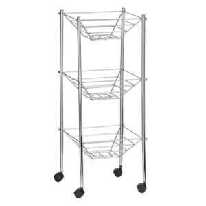 3-Tier Chrome Kitchen Storage Trolley 3-Tier Chrome Kitchen Storage Trolley