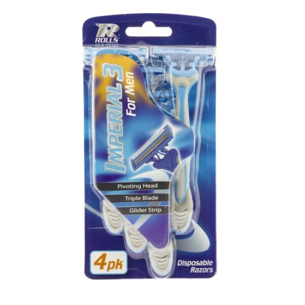Men's Triple Blade Razors - 4 Pack