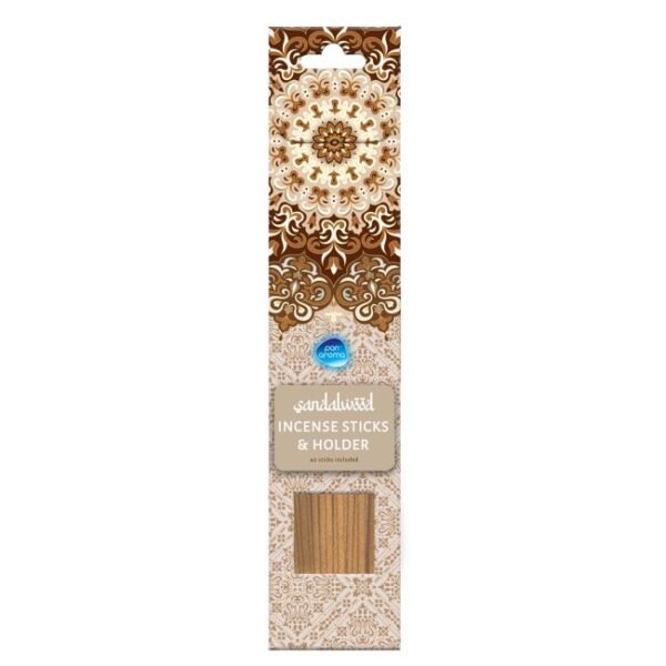Incense Holder & Pack of 40 Sandalwood Sticks