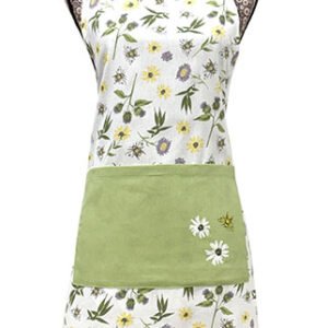 Floral Bee Cotton Apron Floral Bee Cotton Apron