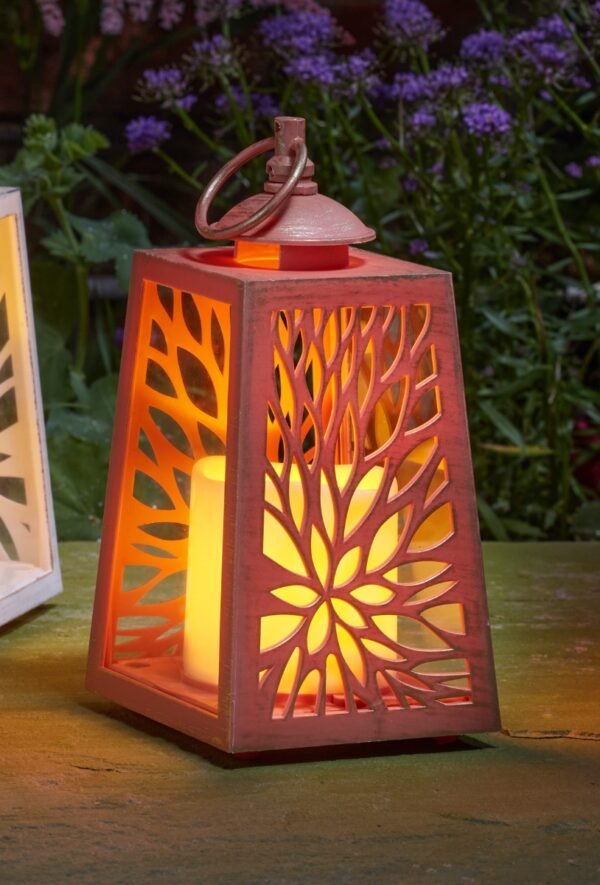 Cornish In Lit Lantern – Red Cornish In Lit Lantern – Red