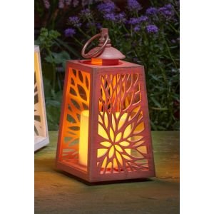 Cornish In Lit Lantern - Red