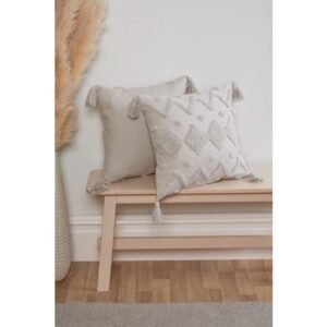Tufted Cushion Cover - Silver Tufted Cushion Cover - Silver
