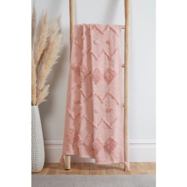 Tufted Throw - Blush