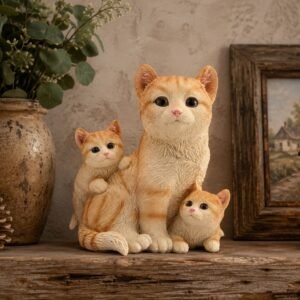 Cat Family Figurine