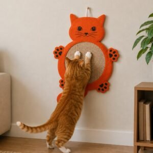 Hanging Cat Shaped Scratch Mat