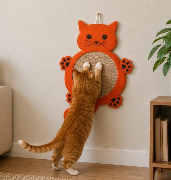 Hanging Cat Shaped Scratch Mat