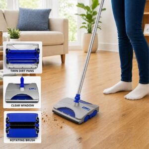 Manual Carpet Sweeper Blue/Grey Manual Carpet Sweeper Blue/Grey