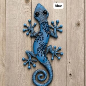 Ornate Gecko Wall Plaque – Blue Ornate Gecko Wall Plaque – Blue