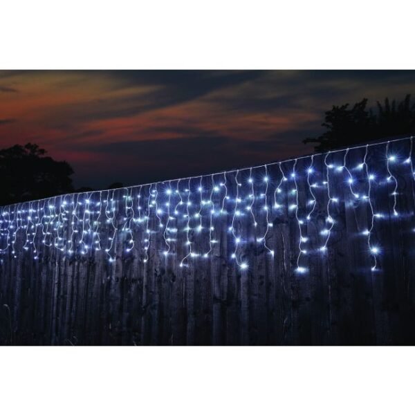 250 LED Icicle Christmas Lights – Cool White 250 LED icicle Christmas string lights in cool white