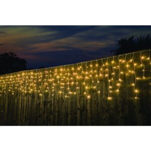 250 LED Icicle Christmas Lights – Warm White 250 LED icicle Christmas string lights in warm white