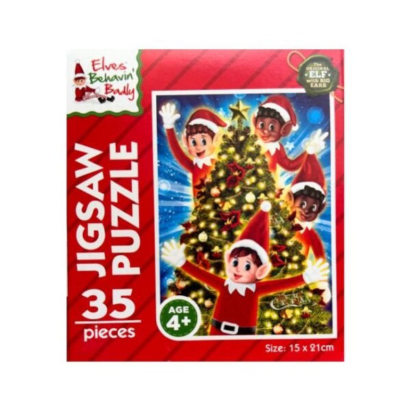 35-Piece Christmas Elf Jigsaw Puzzle 35-piece Christmas elf jigsaw puzzle