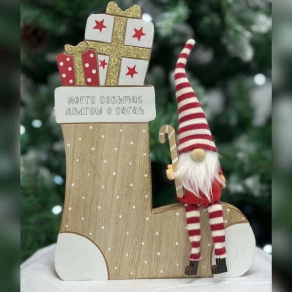 Gonk Wooden Stocking Decoration