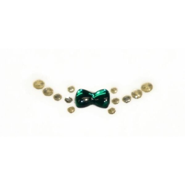 Nail Art - Green Bow