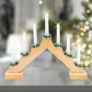 Wooden LED Candle Bridge