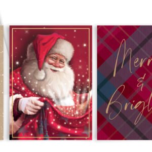 Mini Traditional Santa Christmas Cards Mini Traditional Santa Christmas Cards