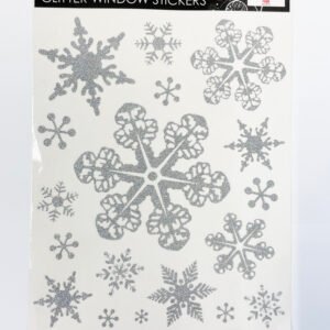 Snowflake Window Stickers – Silver