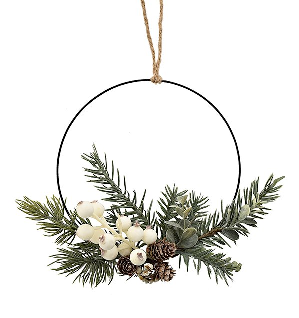 Artificial Mistletoe Christmas Wreath