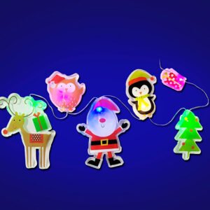 Light-Up Gel Christmas Window Sticker Light-Up Gel Christmas Window Sticker