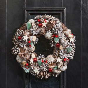 Handcrafted Frost Christmas Wreath
