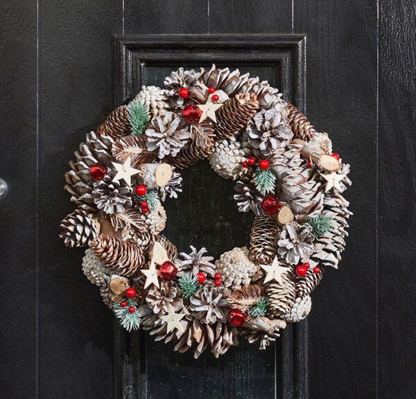 Handcrafted Frost Christmas Wreath