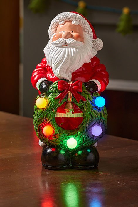 Inlit Santa Decoration
