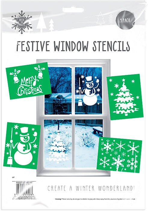 Christmas Window Stencils