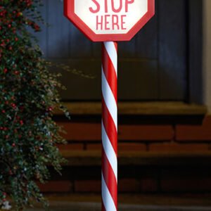 Santa Stop Here Stake Light Santa Stop Here Stake Light