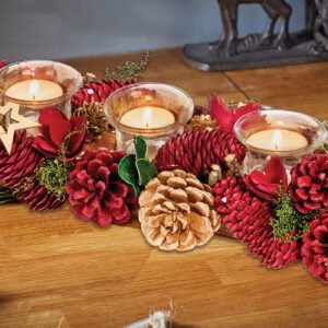 Trio Candle Holder – Festive Fir Trio Candle Holder – Festive Fir