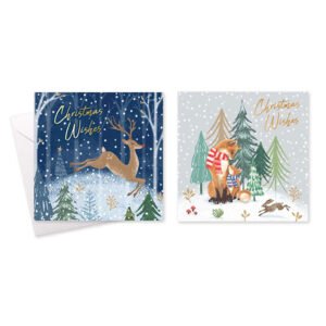 10-Pack Christmas Cards – Country Woodland