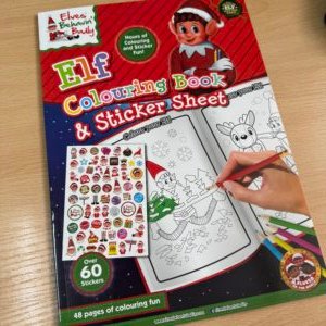 XL Elf Colouring Book with Stickers