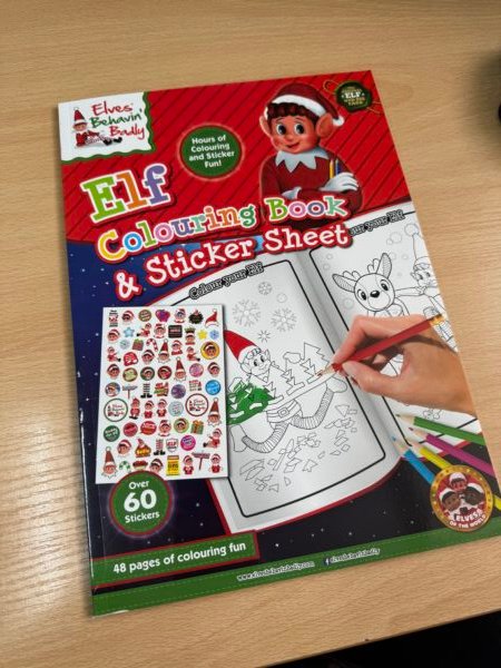 XL Elf Colouring Book with Stickers XL Elf Colouring Book with Stickers