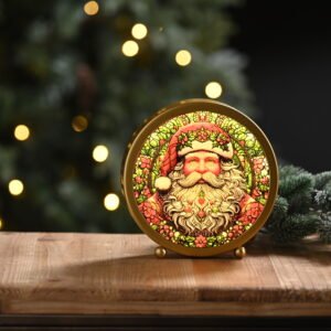 Stained Glass Santa Light Stained Glass Santa Light