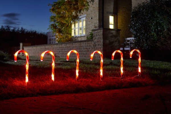 5-Pack Candy Cane Stake Lights 5-Pack Candy Cane Stake Lights