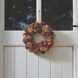 Handcrafted Natural Christmas Wreath 36cm
