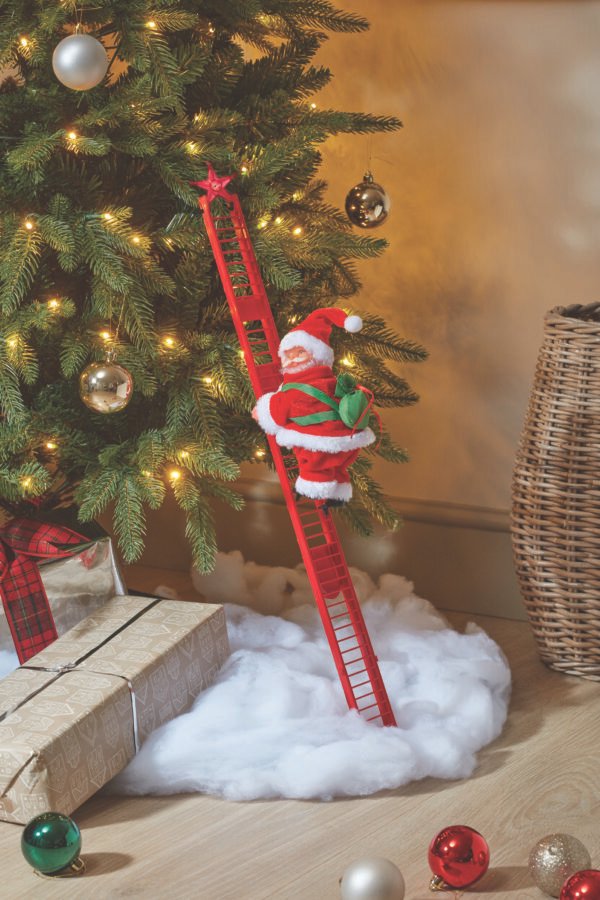 Ladder-Climbing Santa