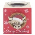Pom Pom Tealight Holder – Cow