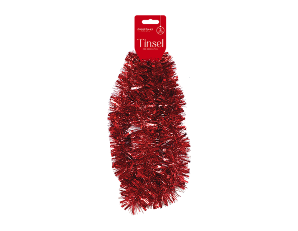 Red Christmas Tinsel