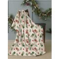 Highland Cow Christmas Kisses Fleece Blanket