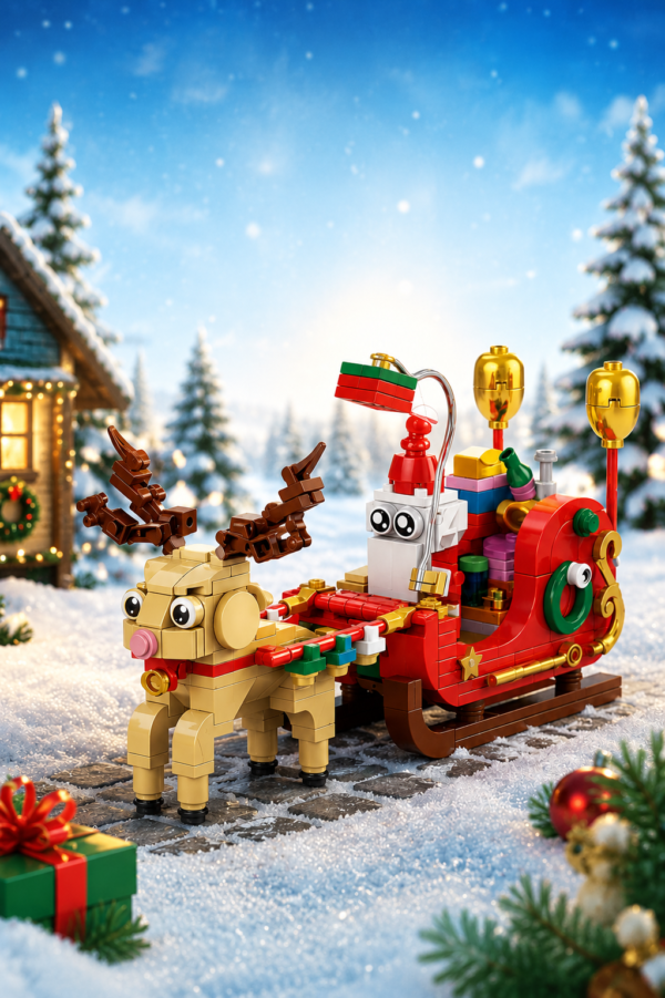 Christmas Sleigh Building Bricks Christmas Sleigh Building Bricks