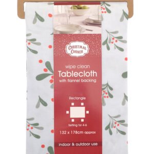 Christmas Wishes Wipe-Clean Tablecloth 132 × 178cm
