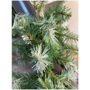 Nine-foot snow-tipped PVC Christmas garland