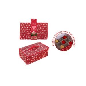 Christmas bauble storage bag with cardboard dividers