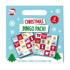 Christmas bingo game set with cards, call-out cards and counters